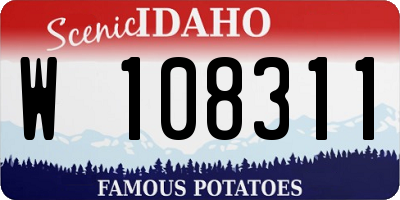 ID license plate W108311