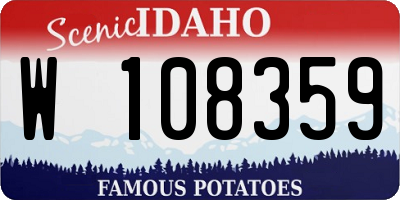 ID license plate W108359