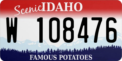 ID license plate W108476