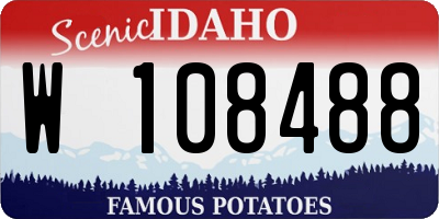 ID license plate W108488