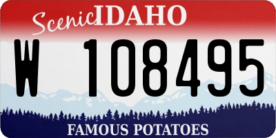 ID license plate W108495