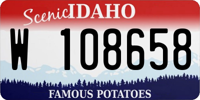 ID license plate W108658
