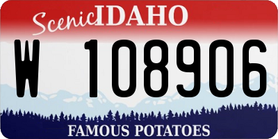 ID license plate W108906