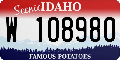 ID license plate W108980