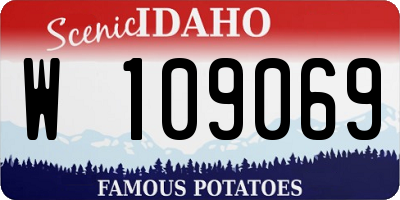 ID license plate W109069