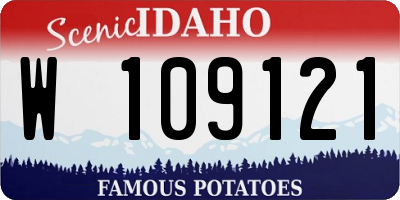 ID license plate W109121