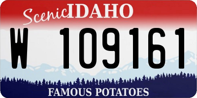 ID license plate W109161