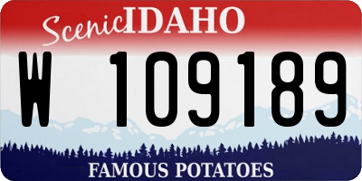 ID license plate W109189