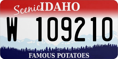 ID license plate W109210