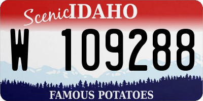 ID license plate W109288