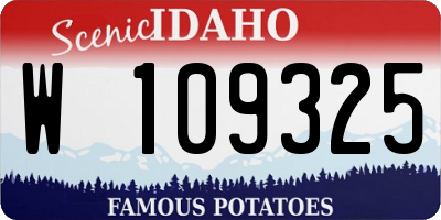 ID license plate W109325