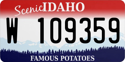 ID license plate W109359
