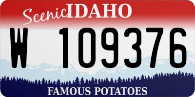 ID license plate W109376