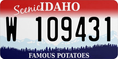 ID license plate W109431