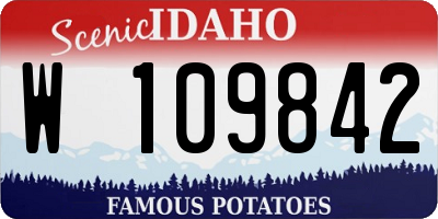 ID license plate W109842