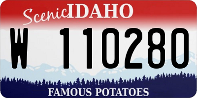 ID license plate W110280