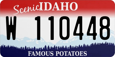 ID license plate W110448
