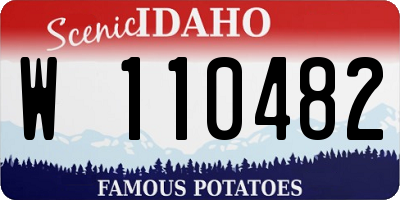 ID license plate W110482