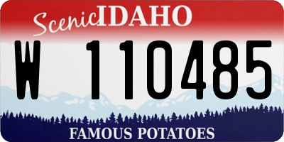 ID license plate W110485