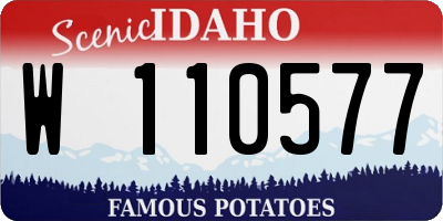 ID license plate W110577