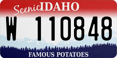 ID license plate W110848