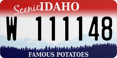 ID license plate W111148