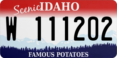 ID license plate W111202