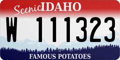 ID license plate W111323