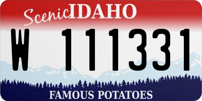 ID license plate W111331