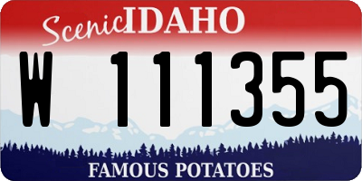 ID license plate W111355