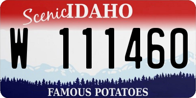 ID license plate W111460