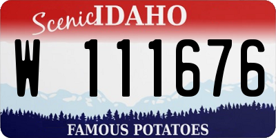 ID license plate W111676