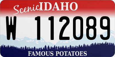 ID license plate W112089