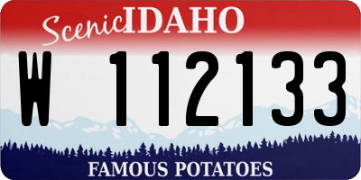 ID license plate W112133