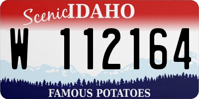 ID license plate W112164
