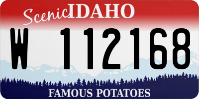 ID license plate W112168