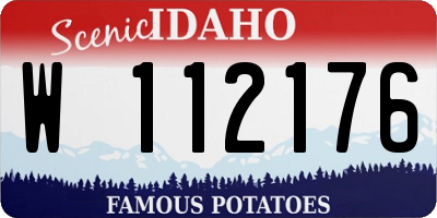 ID license plate W112176