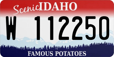 ID license plate W112250
