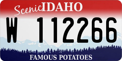 ID license plate W112266