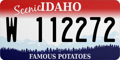ID license plate W112272