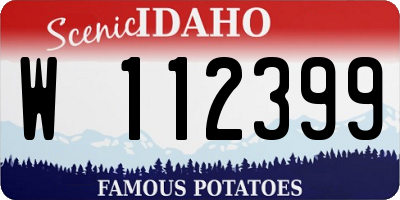 ID license plate W112399