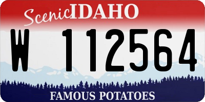 ID license plate W112564