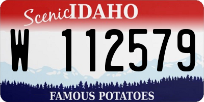 ID license plate W112579
