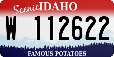ID license plate W112622