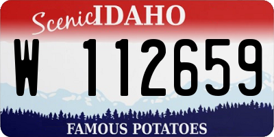ID license plate W112659
