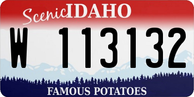 ID license plate W113132
