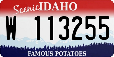 ID license plate W113255