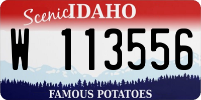 ID license plate W113556
