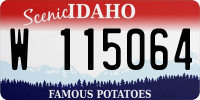 ID license plate W115064