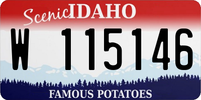 ID license plate W115146